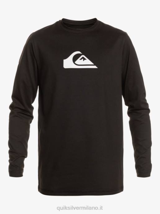 esso Quiksilver ragazzi 8-16 maglietta da surf da bambino l/sl solid stripes ls nero HTZR2117