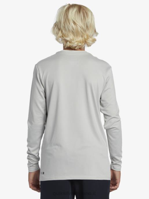 esso Quiksilver ragazzi 8-16 maglietta da surf da bambino l/sl solid stripes ls viola grigio HTZR2119