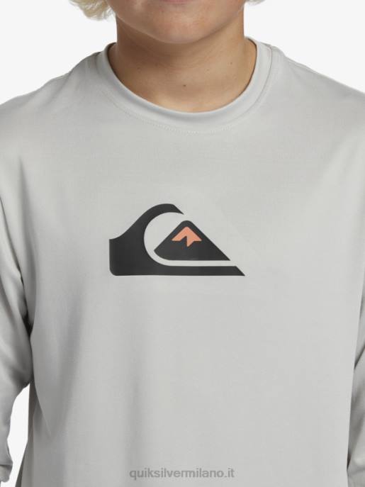esso Quiksilver ragazzi 8-16 maglietta da surf da bambino l/sl solid stripes ls viola grigio HTZR2119