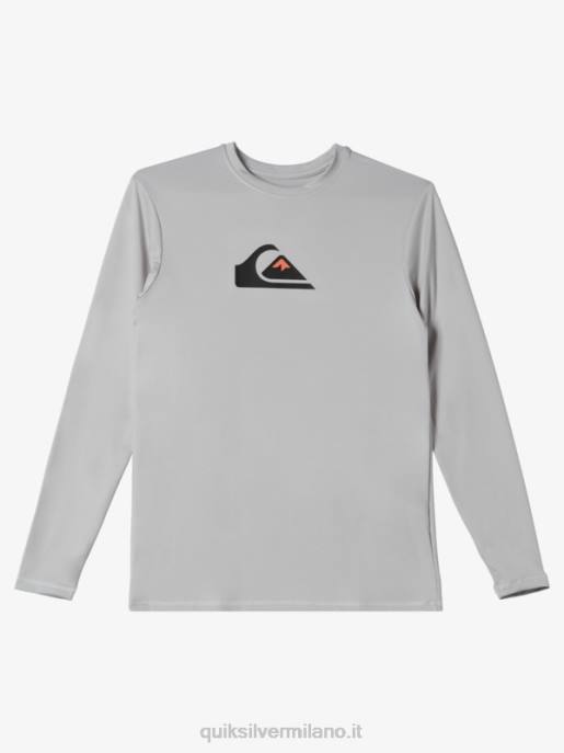 esso Quiksilver ragazzi 8-16 maglietta da surf da bambino l/sl solid stripes ls viola grigio HTZR2119