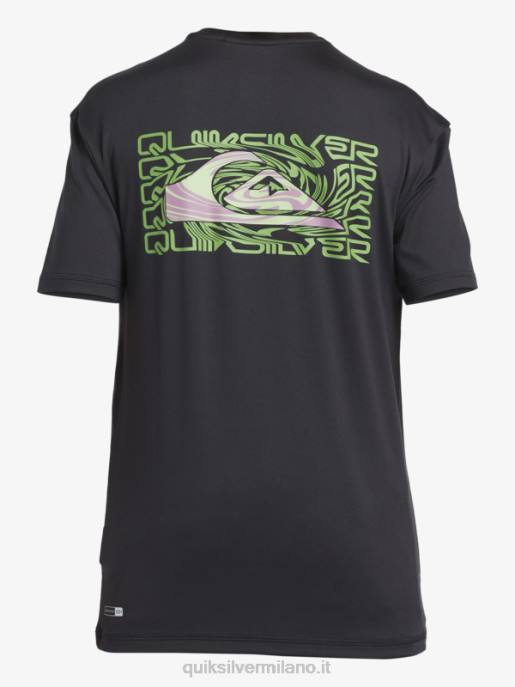 esso Quiksilver ragazzi 8-16 mix session upf 50 maglietta da surf a manica corta asfalto HTZR2012