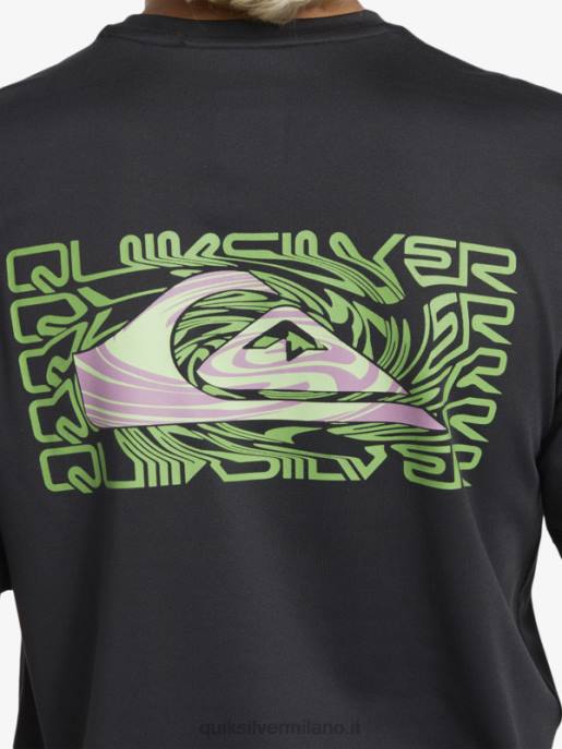 esso Quiksilver ragazzi 8-16 mix session upf 50 maglietta da surf a manica corta asfalto HTZR2012
