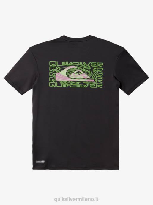 esso Quiksilver ragazzi 8-16 mix session upf 50 maglietta da surf a manica corta asfalto HTZR2012