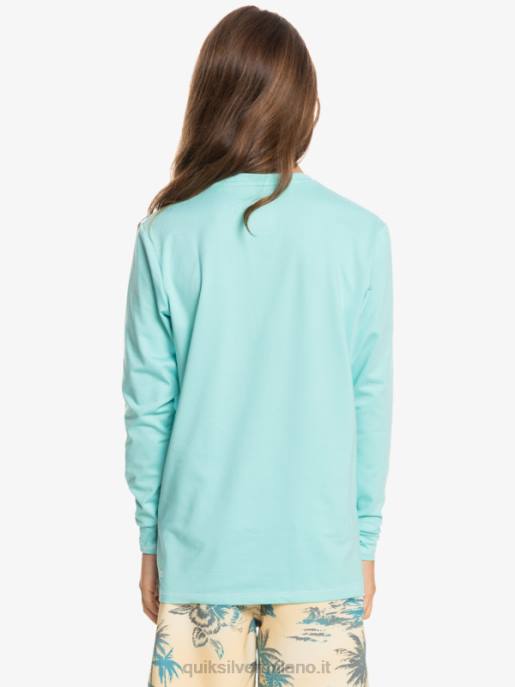 esso Quiksilver ragazzi 8-16 t-shirt da surf upf 50 manica lunga melange patrimonio angelo blu erica HTZR2199