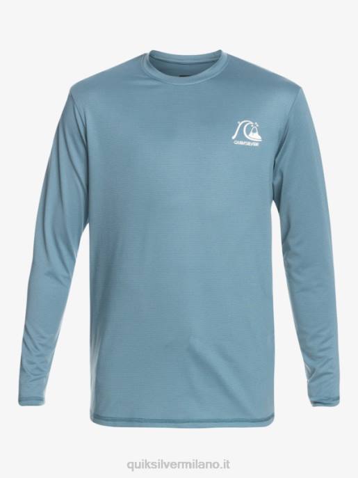esso Quiksilver ragazzi 8-16 t-shirt da surf upf 50 manica lunga melange patrimonio erica blu provinciale HTZR2201