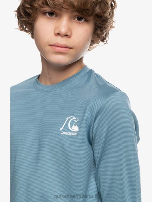 esso Quiksilver ragazzi 8-16 t-shirt da surf upf 50 manica lunga melange patrimonio erica blu provinciale HTZR2201