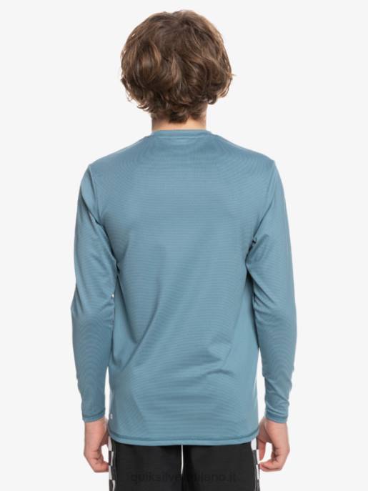 esso Quiksilver ragazzi 8-16 t-shirt da surf upf 50 manica lunga melange patrimonio erica blu provinciale HTZR2201