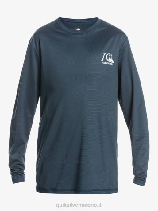 esso Quiksilver ragazzi 8-16 t-shirt da surf upf 50 manica lunga melange patrimonio erica marina di mezzanotte HTZR2200