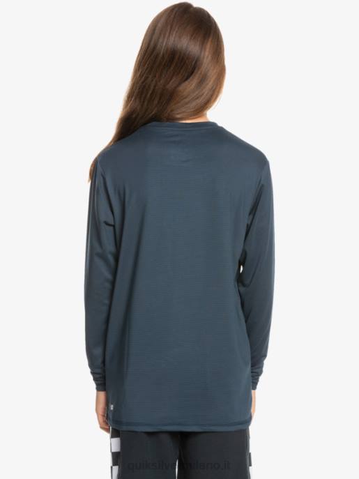 esso Quiksilver ragazzi 8-16 t-shirt da surf upf 50 manica lunga melange patrimonio erica marina di mezzanotte HTZR2200