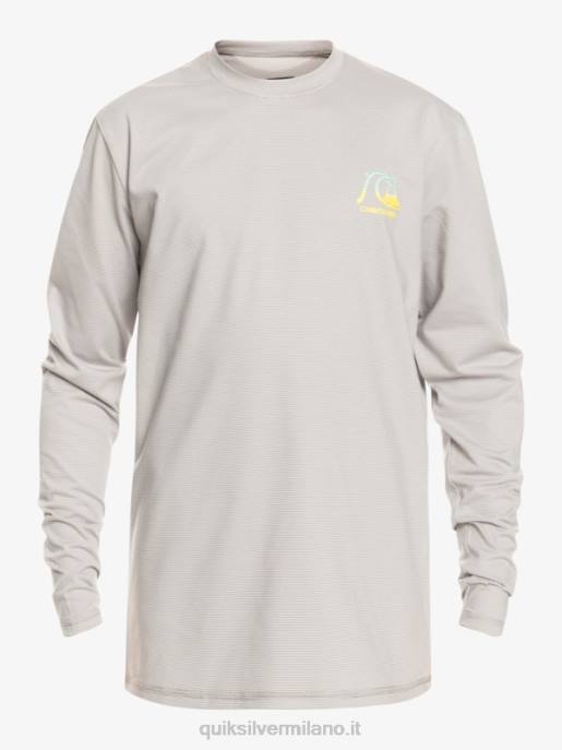esso Quiksilver ragazzi 8-16 t-shirt da surf upf 50 manica lunga melange patrimonio erica nevischio HTZR2202