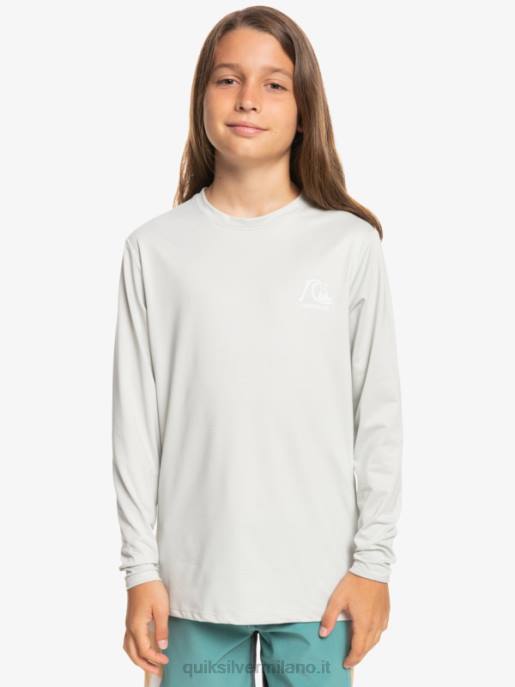 esso Quiksilver ragazzi 8-16 t-shirt da surf upf 50 manica lunga melange patrimonio erica viola grigia HTZR2198