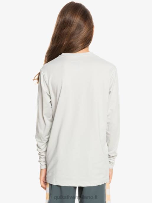 esso Quiksilver ragazzi 8-16 t-shirt da surf upf 50 manica lunga melange patrimonio erica viola grigia HTZR2198