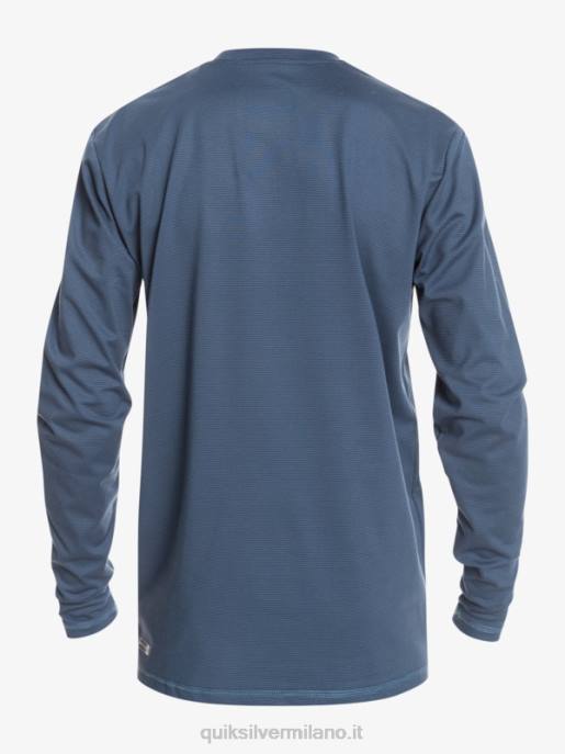 esso Quiksilver ragazzi 8-16 t-shirt da surf upf 50 manica lunga melange patrimonio insegne blu erica HTZR2203
