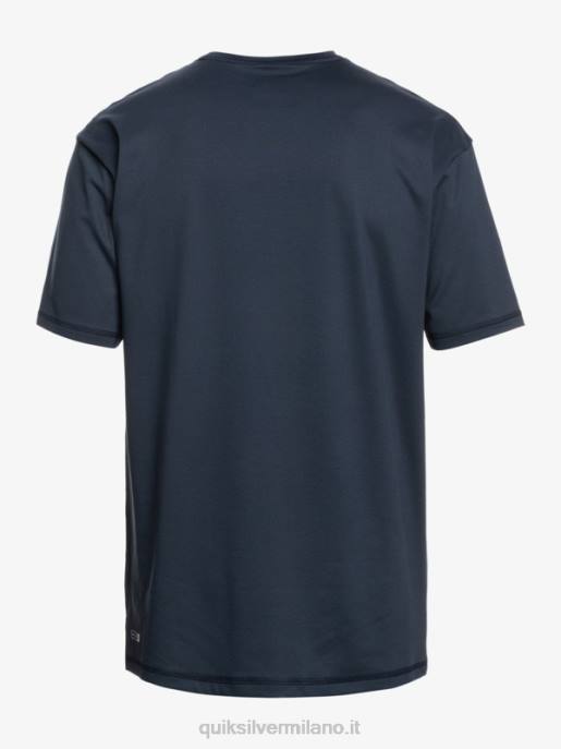 esso Quiksilver ragazzi T-shirt da surf upf 50 manica corta tinta unita 8-16 blazer blu scuro HTZR2133