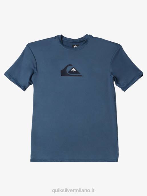 esso Quiksilver ragazzi T-shirt da surf upf 50 manica corta tinta unita 8-16 mare di Bering HTZR2136