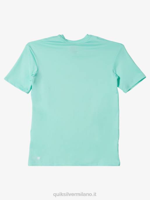 esso Quiksilver ragazzi T-shirt da surf upf 50 manica corta tinta unita 8-16 vetro da spiaggia HTZR2137