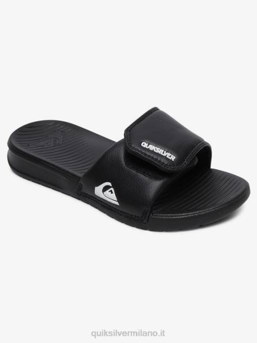 esso Quiksilver ragazzi 8-16 cursori di regolazione della costa luminosa nero bianco HTZR2185