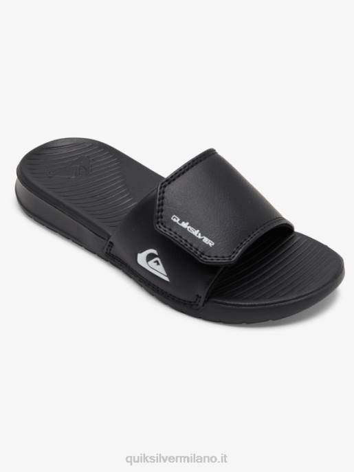 esso Quiksilver ragazzi 8-16 cursori di regolazione della costa luminosa nero bianco HTZR2185