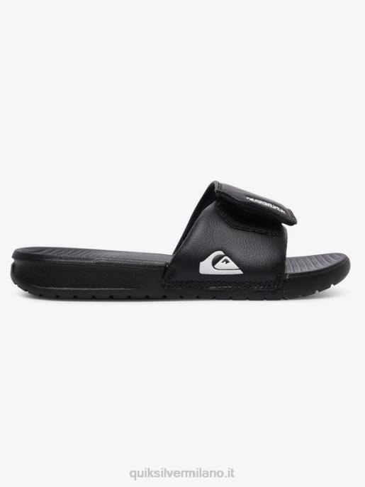 esso Quiksilver ragazzi 8-16 cursori di regolazione della costa luminosa nero bianco HTZR2185