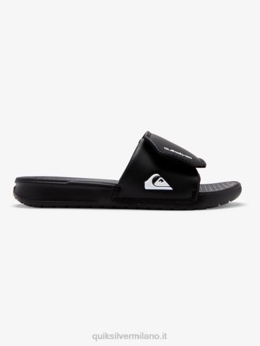 esso Quiksilver ragazzi 8-16 cursori di regolazione della costa luminosa nero bianco HTZR2185