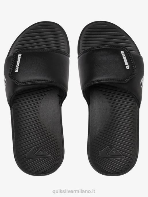 esso Quiksilver ragazzi 8-16 cursori di regolazione della costa luminosa nero bianco HTZR2185