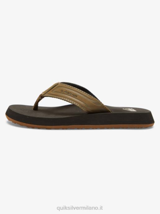 esso Quiksilver ragazzi 8-16 sandali con anima a chiave inglese abbronzatura 1 HTZR2182