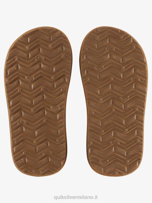 esso Quiksilver ragazzi 8-16 sandali con anima a chiave inglese abbronzatura 1 HTZR2182