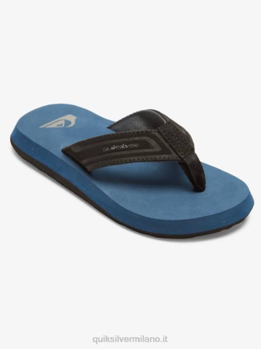 esso Quiksilver ragazzi 8-16 sandali con anima a chiave inglese blu 1 HTZR2184