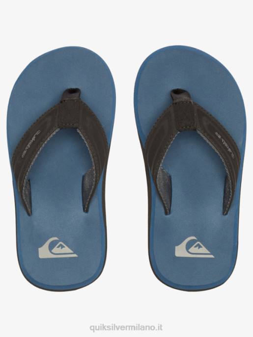 esso Quiksilver ragazzi 8-16 sandali con anima a chiave inglese blu 1 HTZR2184