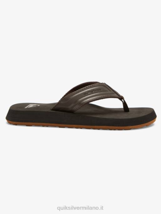 esso Quiksilver ragazzi 8-16 sandali con anima a chiave inglese marrone 1 HTZR2183