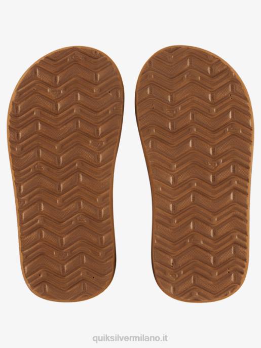 esso Quiksilver ragazzi 8-16 sandali con anima a chiave inglese marrone 1 HTZR2183
