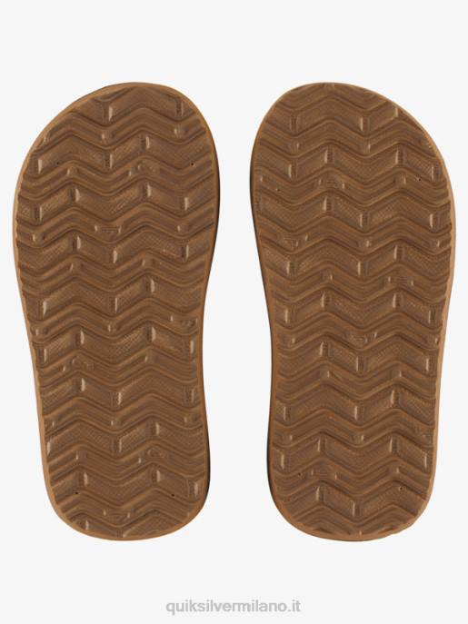 esso Quiksilver ragazzi 8-16 sandali con anima a chiave inglese nero HTZR2181