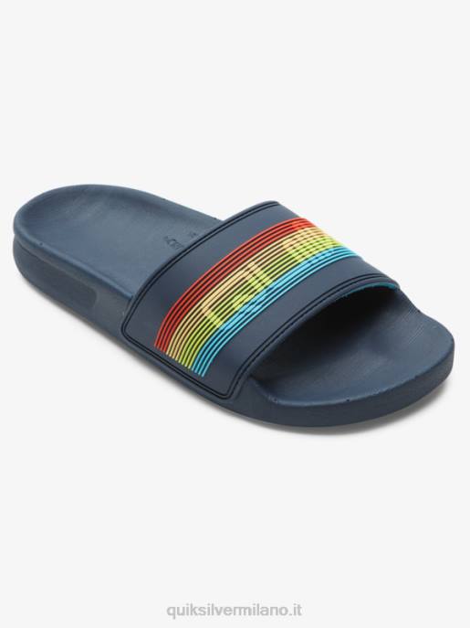 esso Quiksilver ragazzi 8-16 sandali con scritta rivi blu 2 HTZR2162