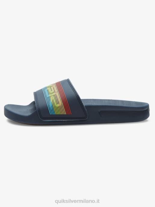 esso Quiksilver ragazzi 8-16 sandali con scritta rivi blu 2 HTZR2162