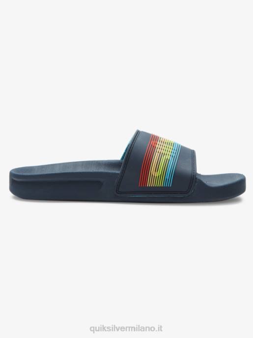 esso Quiksilver ragazzi 8-16 sandali con scritta rivi blu 2 HTZR2162