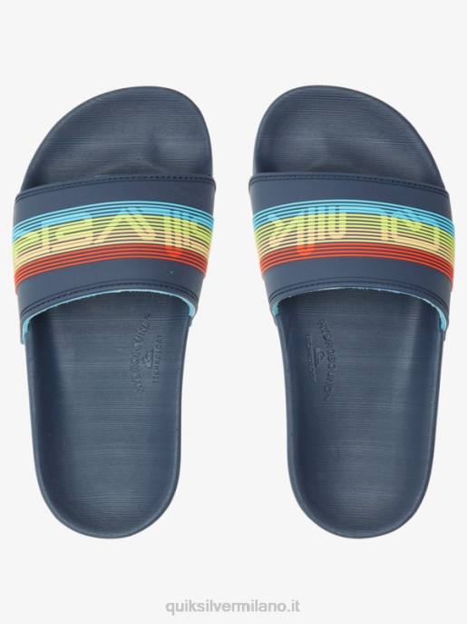 esso Quiksilver ragazzi 8-16 sandali con scritta rivi blu 2 HTZR2162