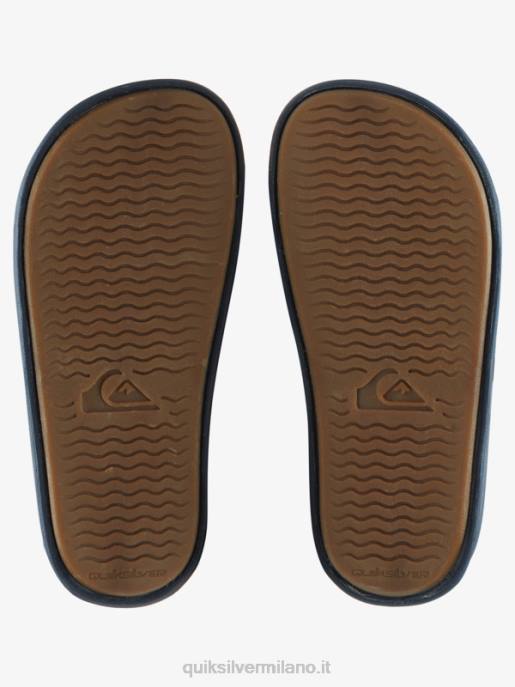 esso Quiksilver ragazzi 8-16 sandali con scritta rivi blu 2 HTZR2162