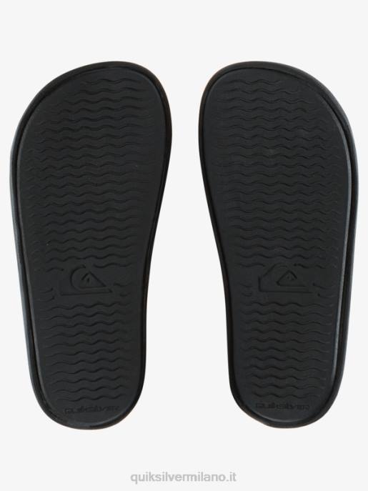 esso Quiksilver ragazzi 8-16 sandali con scritta rivi nero HTZR2161