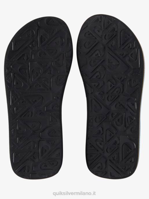 esso Quiksilver ragazzi 8-16 sandali cuciti molokai blu 1 HTZR2149
