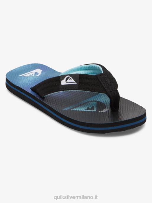 esso Quiksilver ragazzi 8-16 sandali rilassati molokai blu 1 HTZR1993