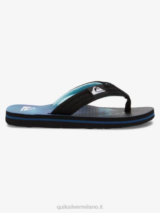 esso Quiksilver ragazzi 8-16 sandali rilassati molokai blu 1 HTZR1993
