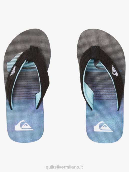 esso Quiksilver ragazzi 8-16 sandali rilassati molokai blu 1 HTZR1993