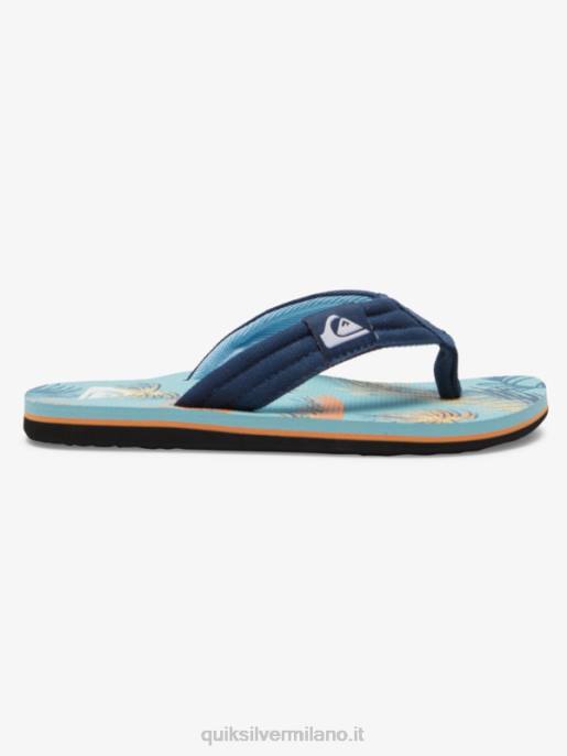 esso Quiksilver ragazzi 8-16 sandali rilassati molokai blu 2 HTZR1991