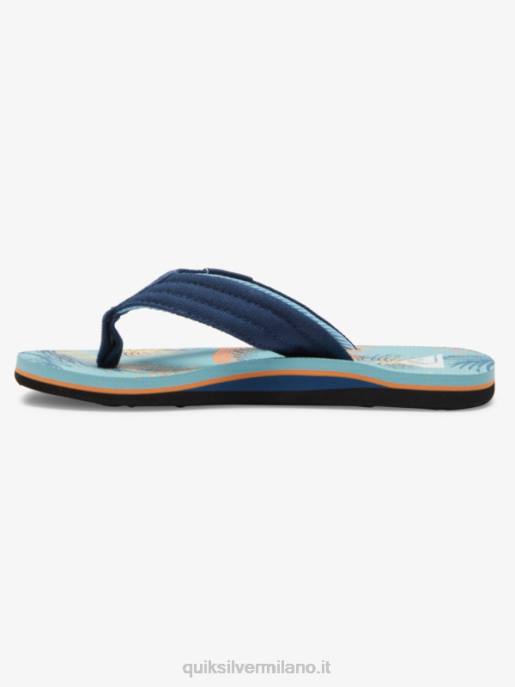 esso Quiksilver ragazzi 8-16 sandali rilassati molokai blu 2 HTZR1991