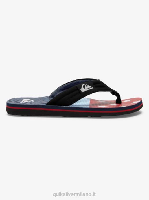 esso Quiksilver ragazzi 8-16 sandali rilassati molokai blu 3 HTZR1992