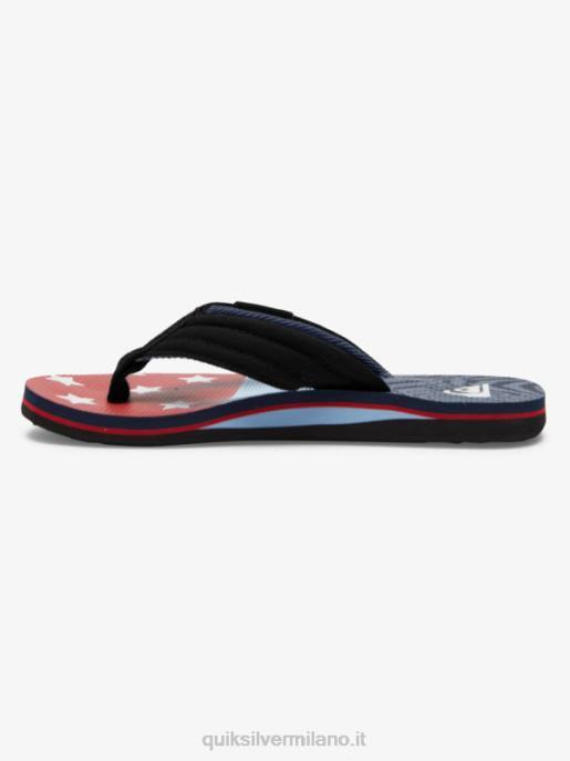 esso Quiksilver ragazzi 8-16 sandali rilassati molokai blu 3 HTZR1992