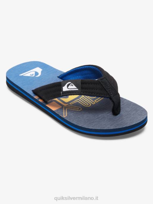 esso Quiksilver ragazzi 8-16 sandali rilassati molokai blu 6 HTZR1998
