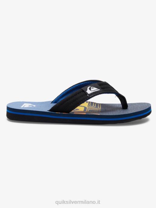esso Quiksilver ragazzi 8-16 sandali rilassati molokai blu 6 HTZR1998