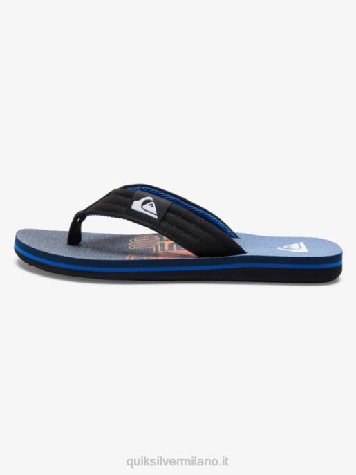 esso Quiksilver ragazzi 8-16 sandali rilassati molokai blu 6 HTZR1998