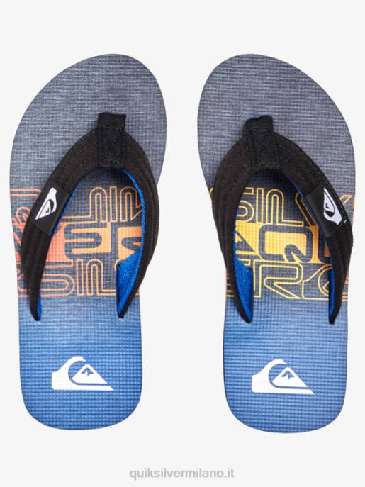 esso Quiksilver ragazzi 8-16 sandali rilassati molokai blu 6 HTZR1998